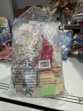Lot of Assorted Vintage Junk Journal Supplies